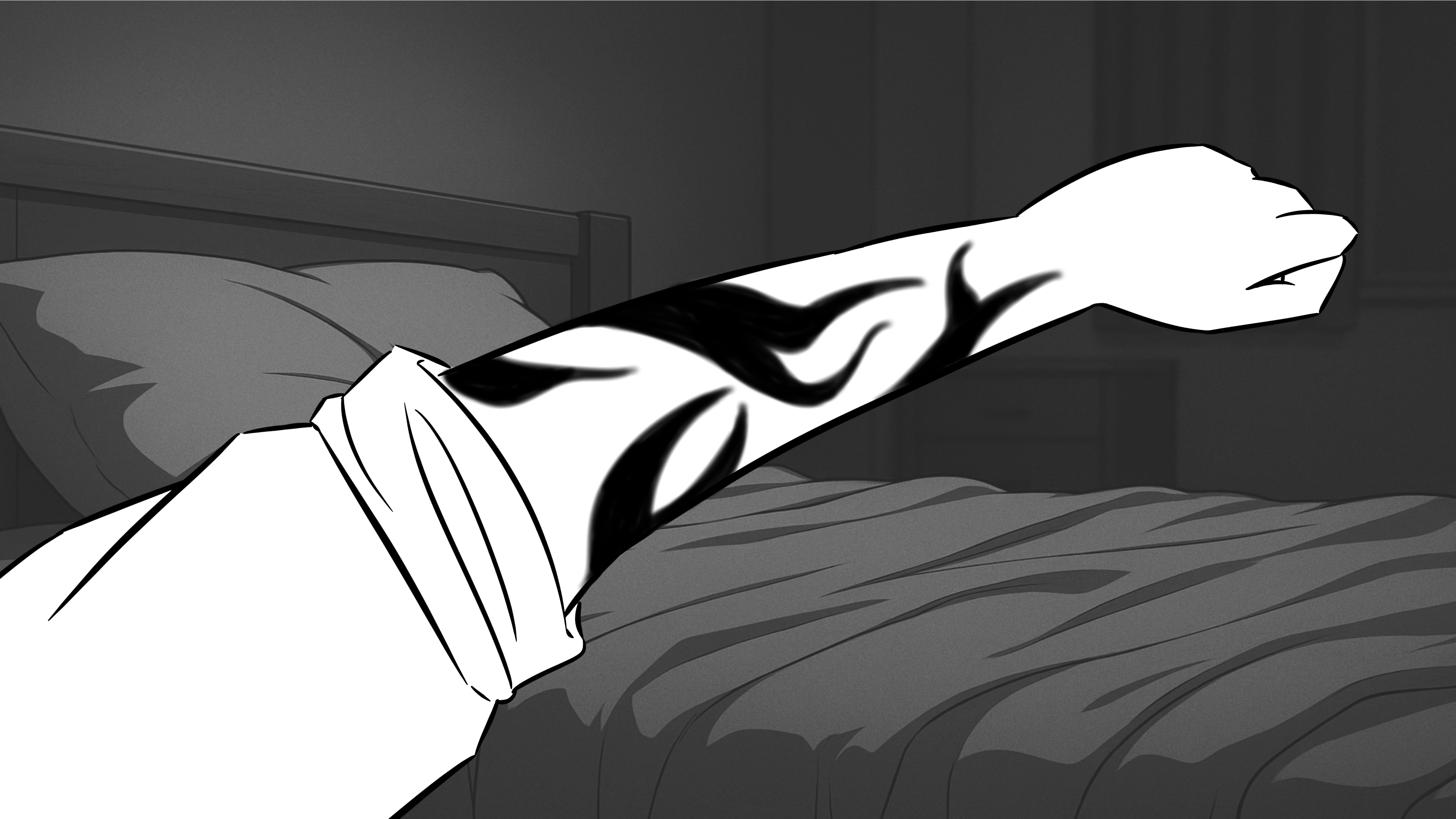 Close-up of visible, branching veins